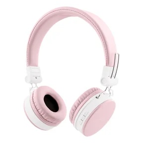 Streetz Foldbar on-ear BT headset, 3,5 mm, lyserød