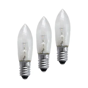 LED pære E10 universal 0,2W 3-pakning