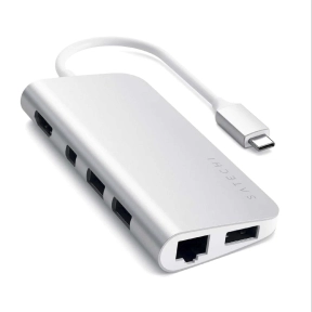 Satechi USB-C Multimedie Adapter 4K HDMI, Sølv