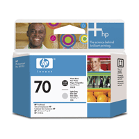 HP alt Printhoved foto sort/lys grå Nr 70