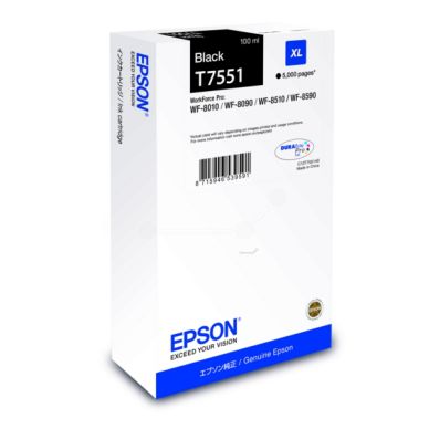 EPSON alt EPSON T7551 Blækpatron sort